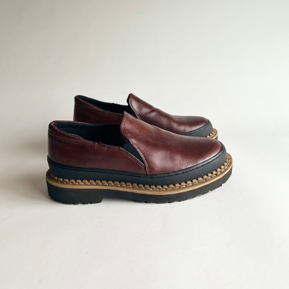 Georgia Giant GB00142 Brown Leather Work Shoes size 7 - Picture 2 of 16